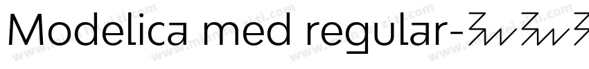 Modelica med regular字体转换
